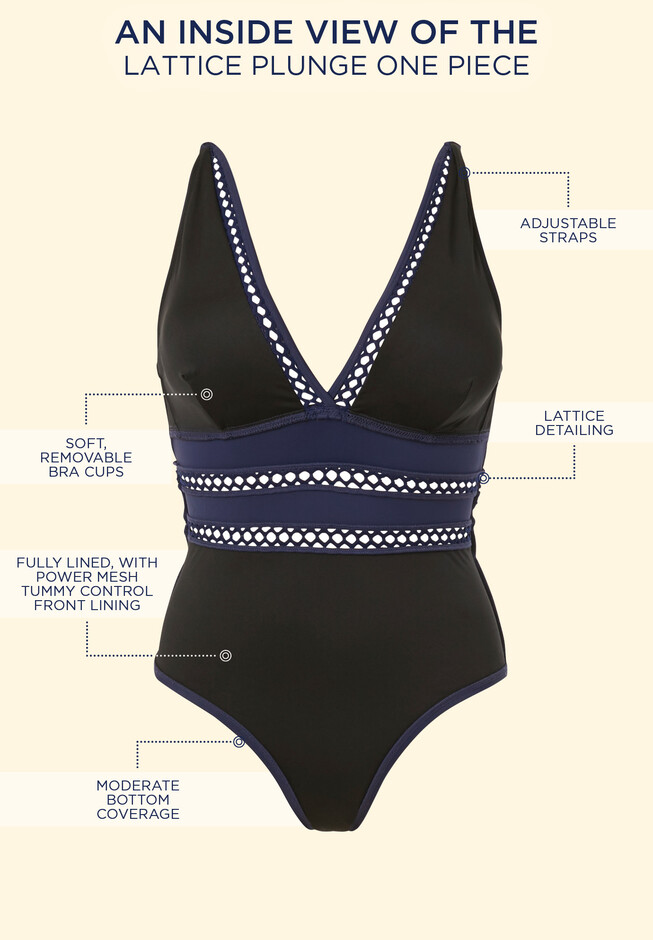Deep Plunge One-Piece Swimsuit – BalSata