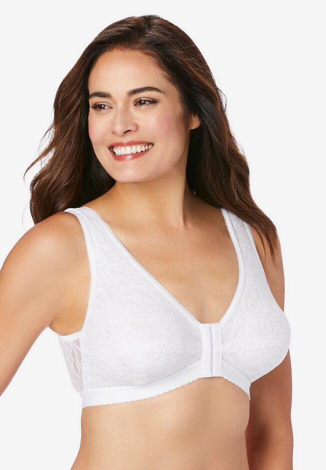 Comfortable Unlined Wireless Cotton Bra with Front Closure – Mary