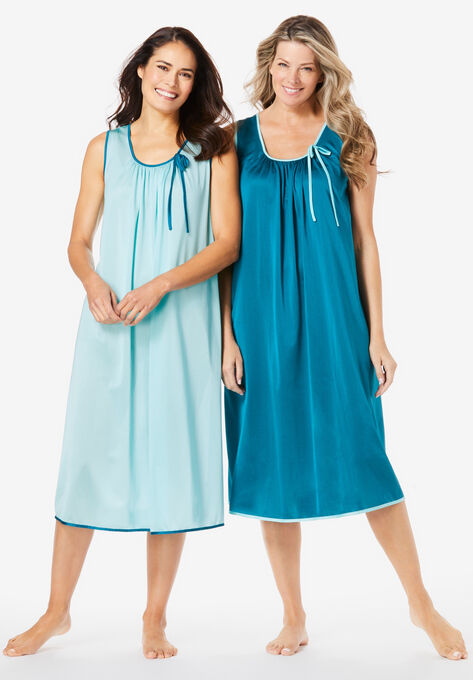 2-Pack Sleeveless Nightgown | Swimsuits For All