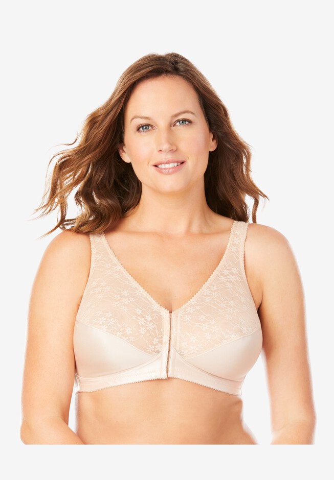 Exquisite Form Fully Front Closure Posture Bra With Lace 5100565
