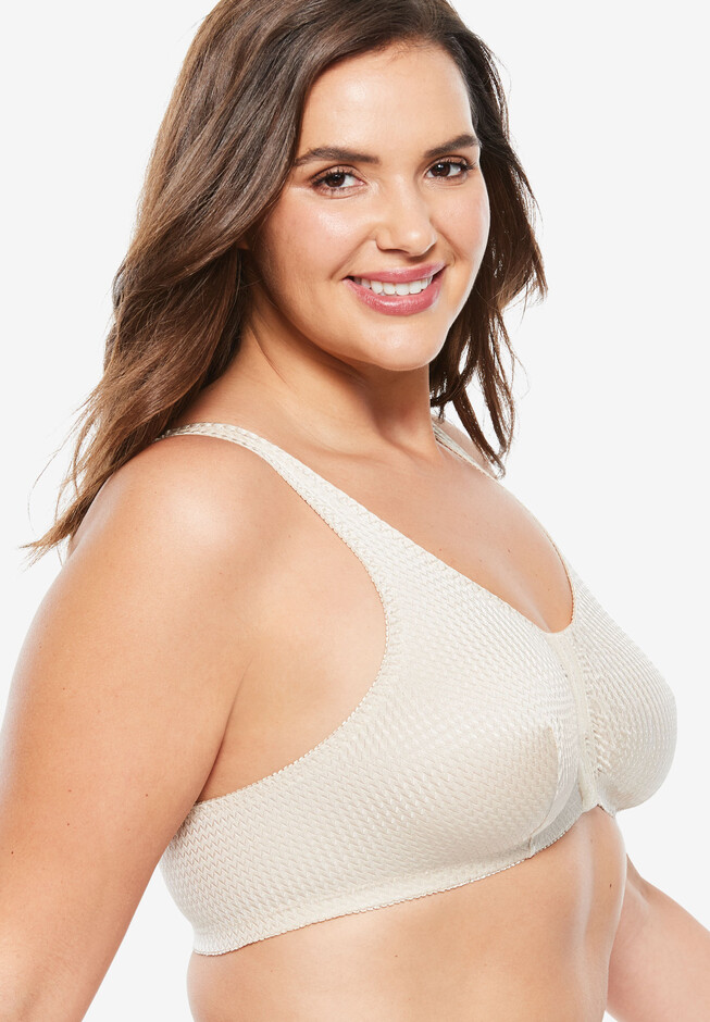 Barbra 3 Pack Women's D, DD Cup Better Fabric Wirefree Bras with J-Hook (34D,  Wirefree J-Hook) at  Women's Clothing store