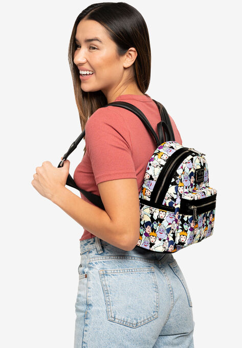 Loungefly Disney Villains Floral Mini Backpack