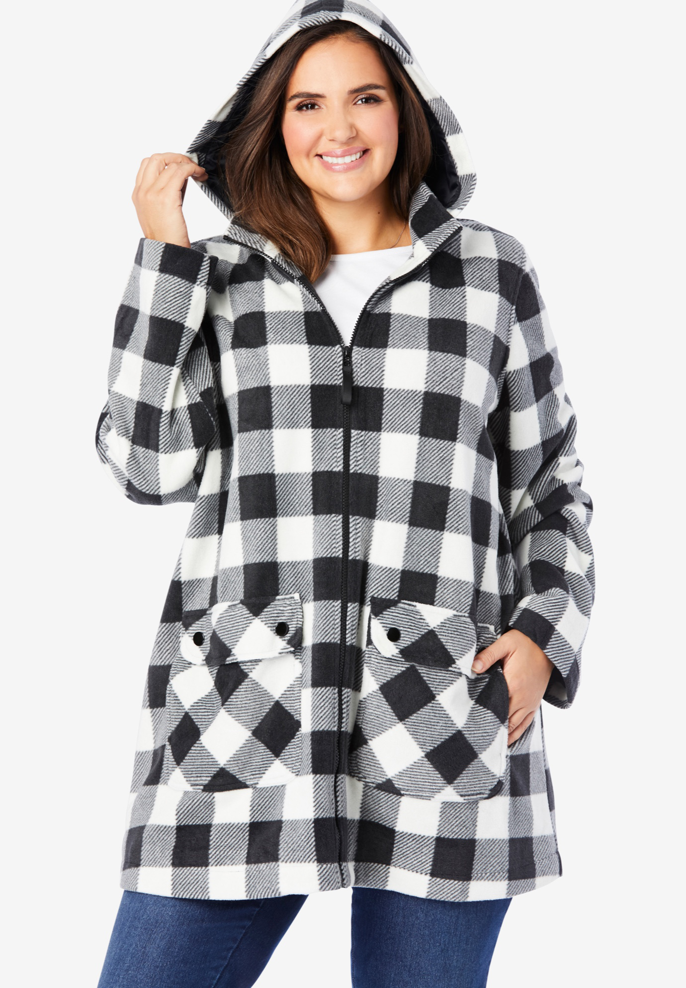 Hooded Fleece Coat | Swimsuits For All