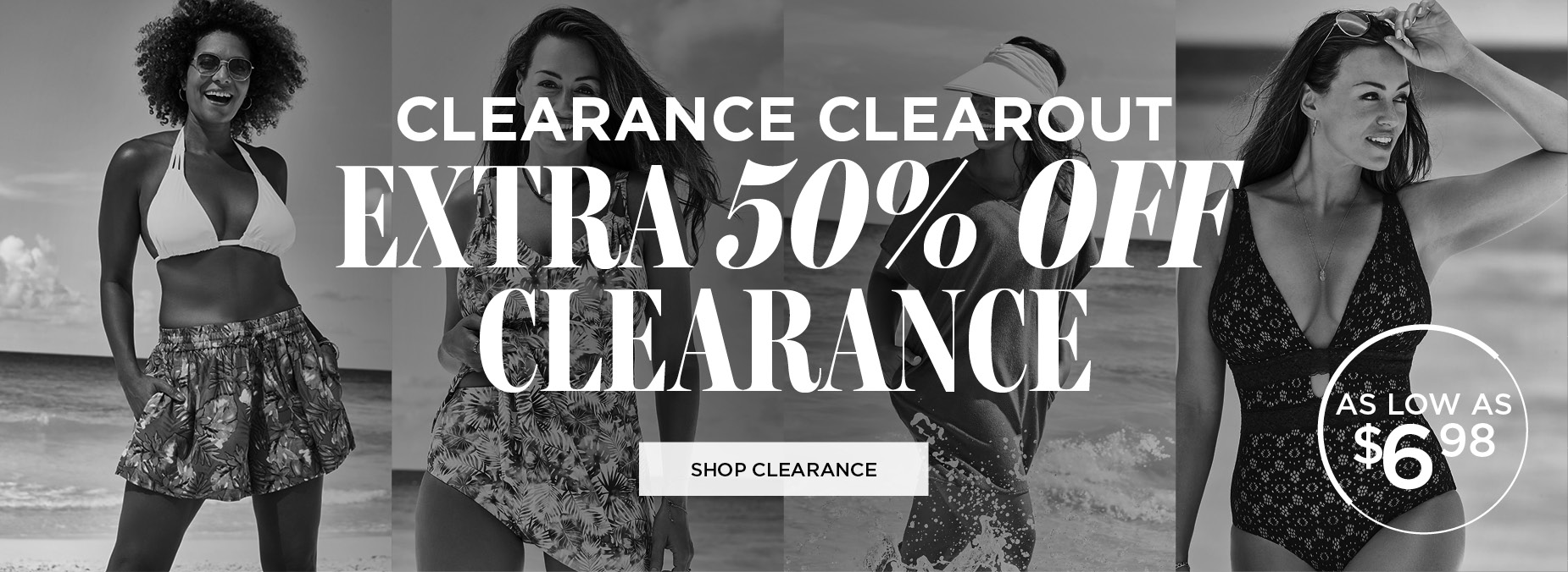 CLEARANCE CLEAROUT. EXTRA 50% OFF CLEARACNE