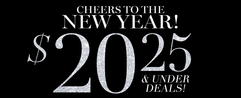 CHEERS TO THE NEW YEAR WITH $20.25 and under deals