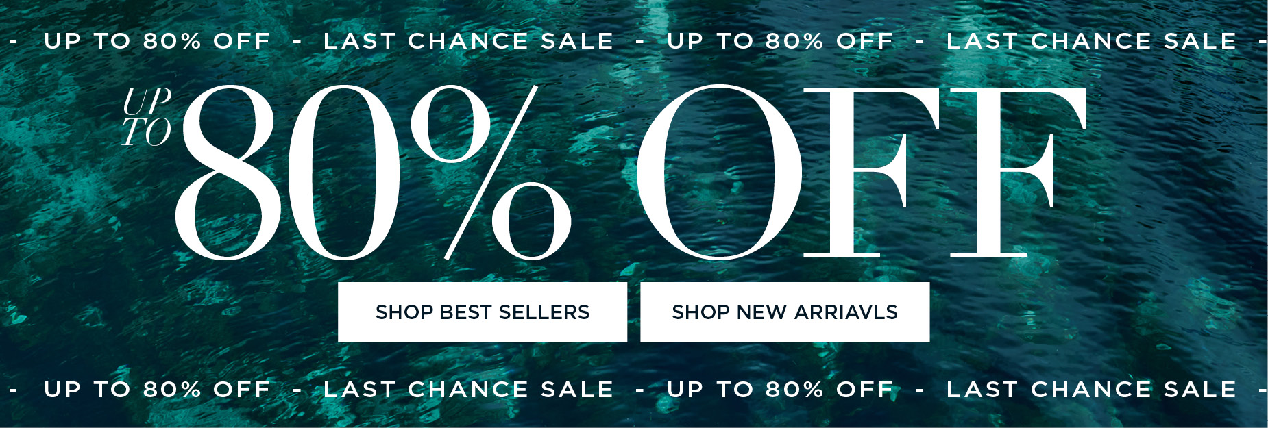 LAST CHANCE - UP TO 80% OFF