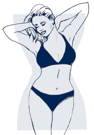 Any advice on bathing suits to fit my body type? I need bra